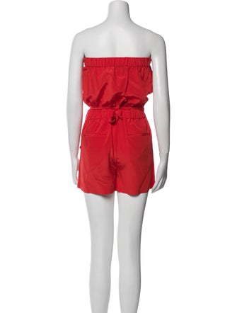 Diane von Furstenberg Silk Strapless Romper
