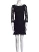 Diane von Furstenberg Lace Pattern Mini Dress