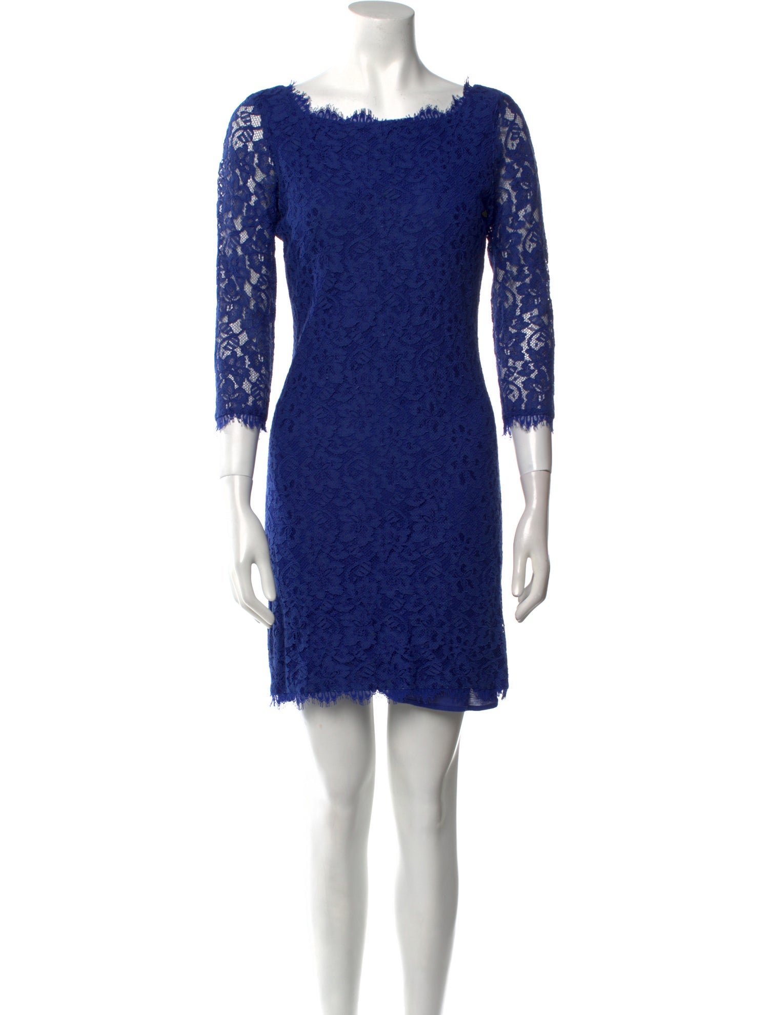 Diane von Furstenberg Lace Pattern Mini Dress