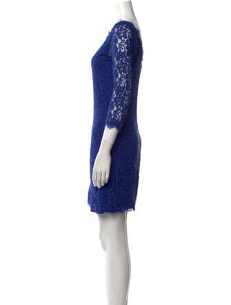 Diane von Furstenberg Lace Pattern Mini Dress