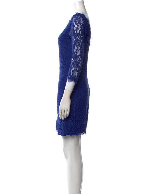 Diane von Furstenberg Lace Pattern Mini Dress