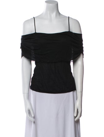 Diane von Furstenberg Square Neckline Short Sleeve Top