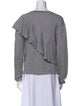 Diane von Furstenberg Scoop Neck Long Sleeve Sweatshirt