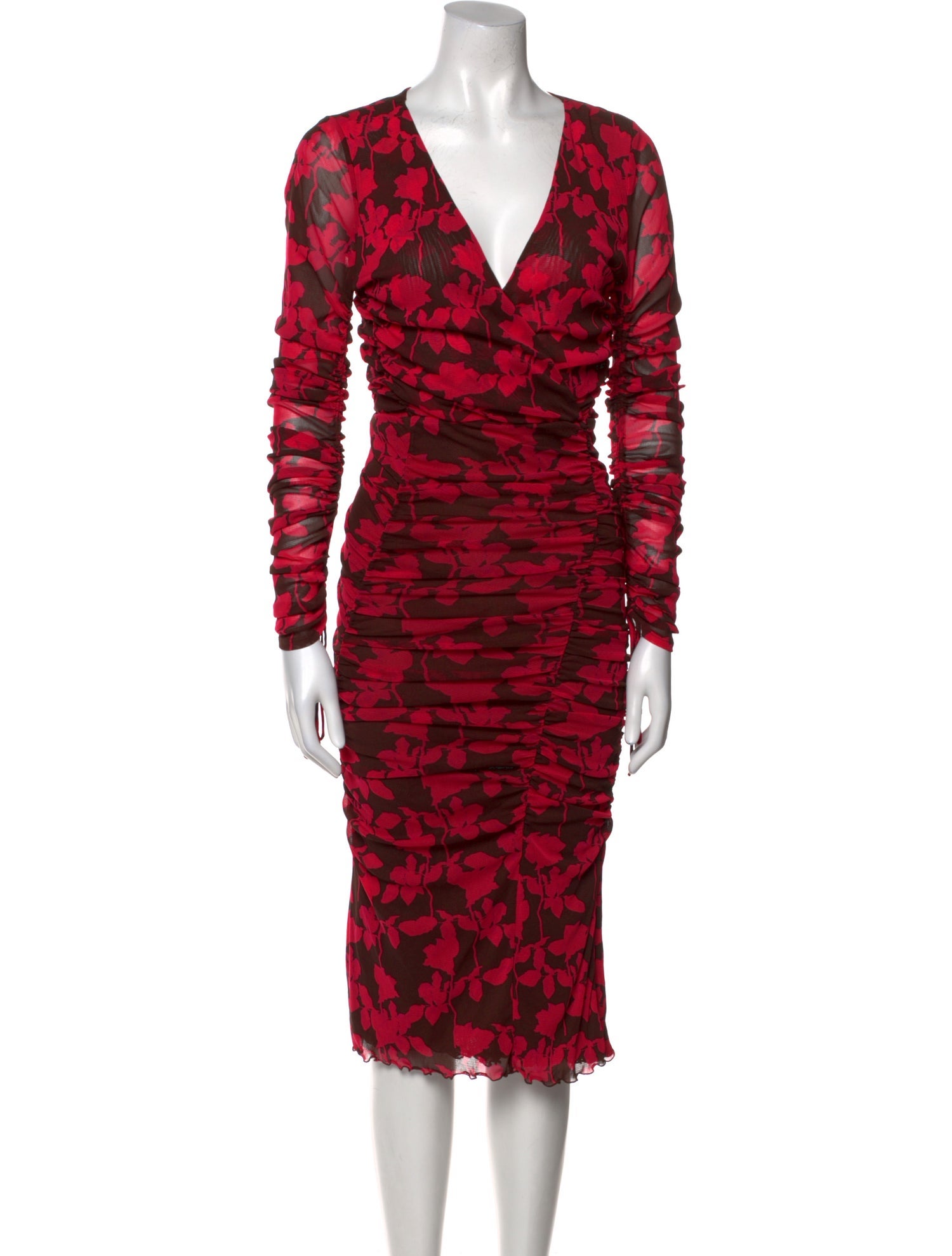 Diane von Furstenberg Printed Midi Length Dress