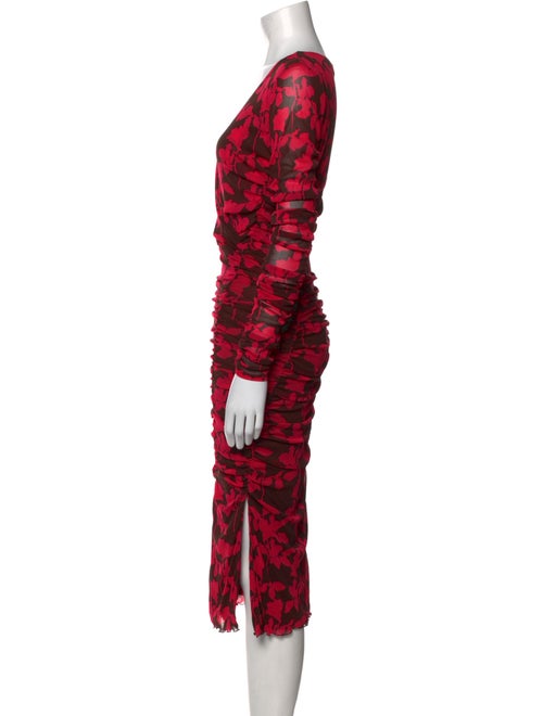 Diane von Furstenberg Printed Midi Length Dress