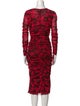 Diane von Furstenberg Printed Midi Length Dress