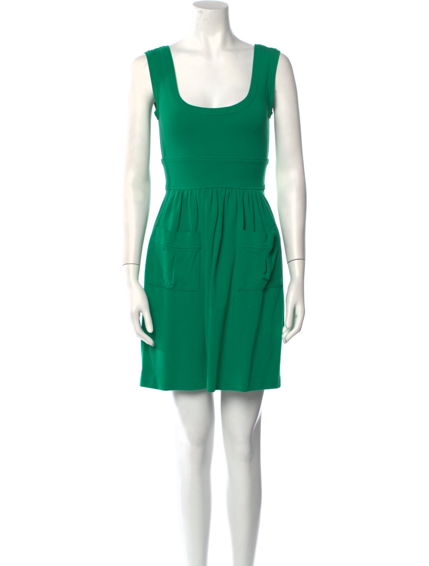 Diane von Furstenberg Scoop Neck Mini Dress