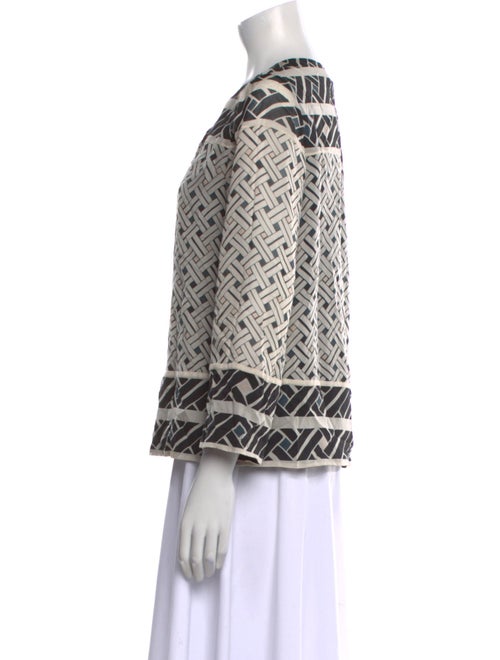 Diane von Furstenberg Silk Printed Polo