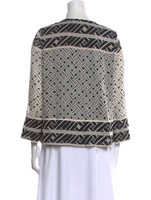 Diane von Furstenberg Silk Printed Polo