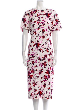 Diane von Furstenberg Floral Print Long Dress