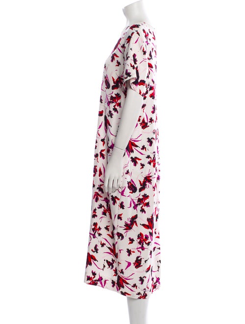 Diane von Furstenberg Floral Print Long Dress
