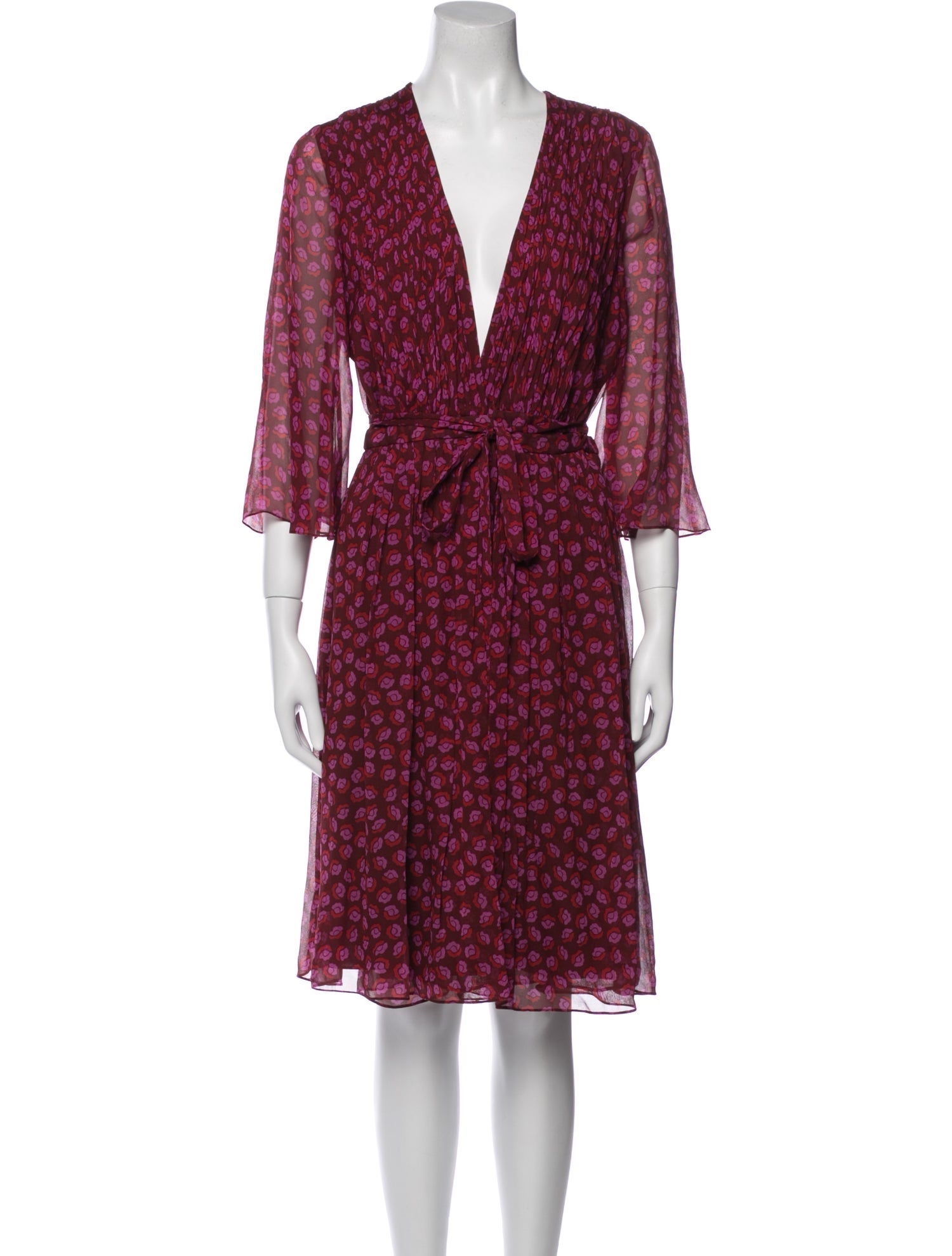 Diane von Furstenberg Silk Knee-Length Dress