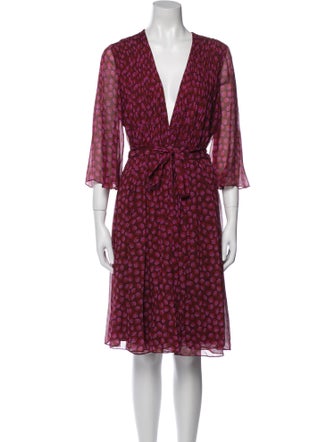 Diane von Furstenberg Silk Knee-Length Dress