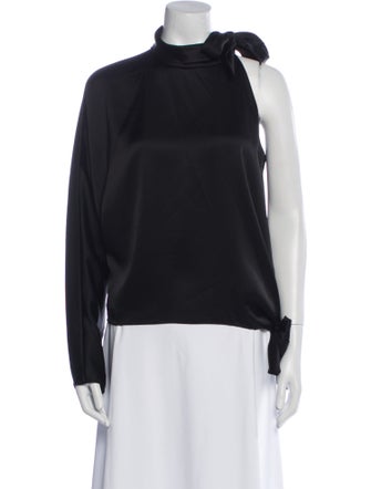 Diane von Furstenberg Mock Neck Long Sleeve Sweatshirt