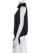 Diane von Furstenberg Mock Neck Long Sleeve Sweatshirt