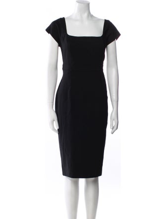 Diane von Furstenberg Square Neckline Knee-Length Dress