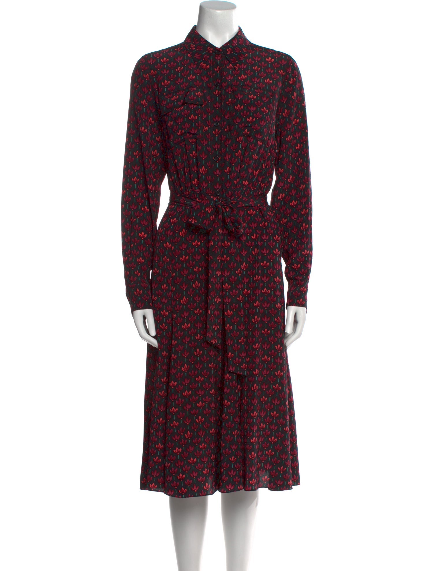 Diane von Furstenberg Silk Midi Length Dress w/ Tags