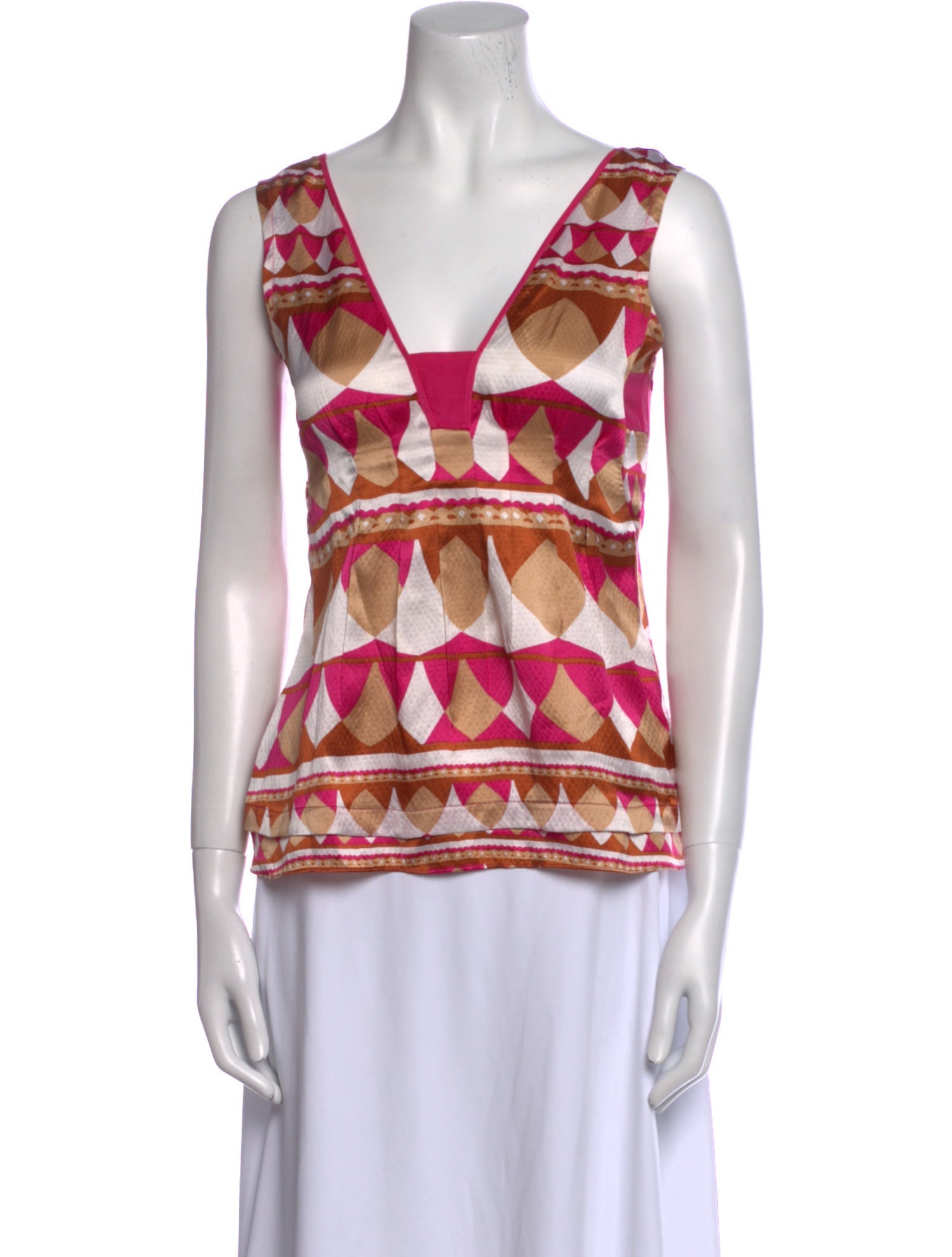 Diane von Furstenberg Silk Printed Top