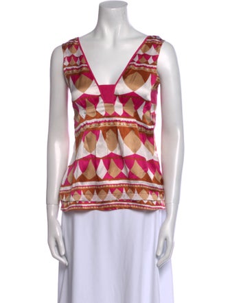 Diane von Furstenberg Silk Printed Top