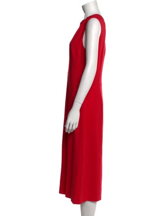 Diane von Furstenberg Bateau Neckline Midi Length Dress