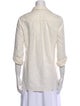 Diane von Furstenberg Three-Quarter Sleeve Button-Up Top