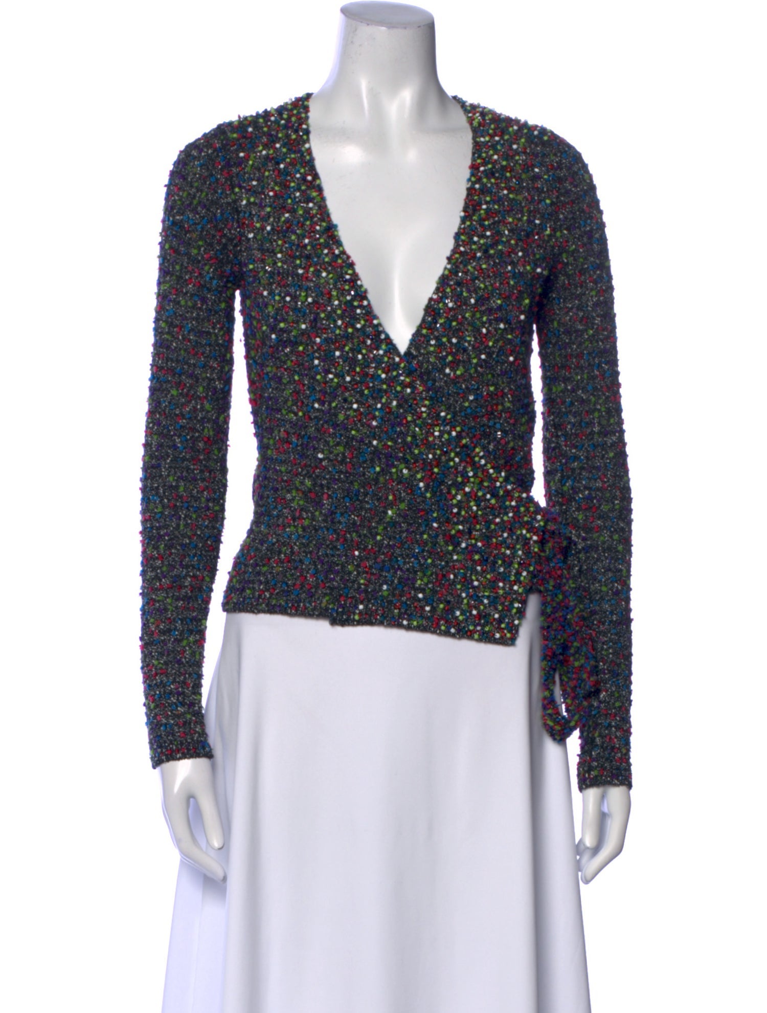 Diane von Furstenberg Printed V-Neck Top