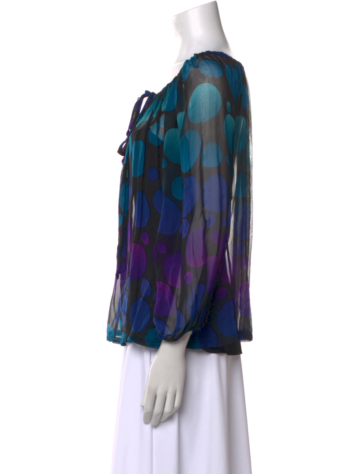 Diane von Furstenberg Silk Printed Blouse