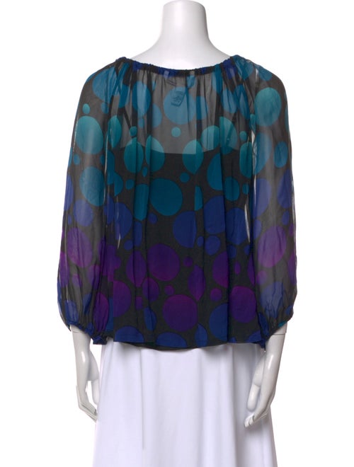 Diane von Furstenberg Silk Printed Blouse