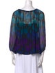 Diane von Furstenberg Silk Printed Blouse