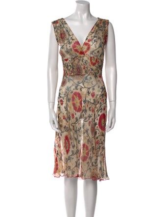 Diane von Furstenberg Silk Midi Length Dress