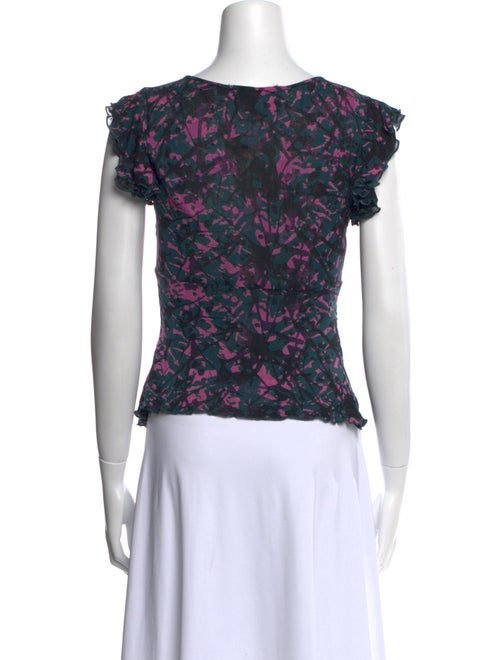 Diane von Furstenberg Silk Printed Blouse