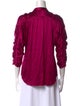 Diane von Furstenberg Silk Mock Neck Blouse