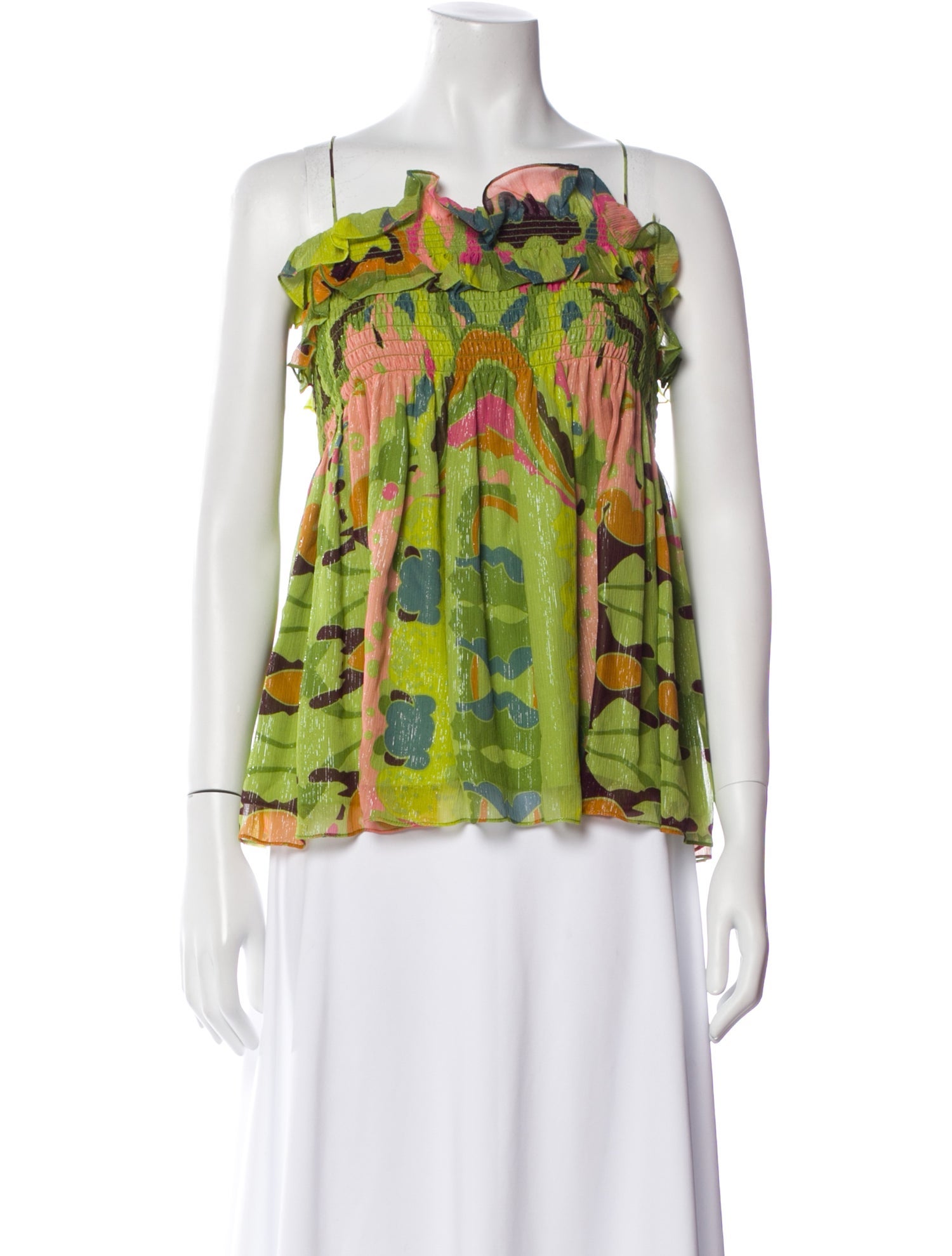 Diane von Furstenberg Silk Printed Blouse