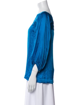 Diane von Furstenberg Silk Pleated Accents Set