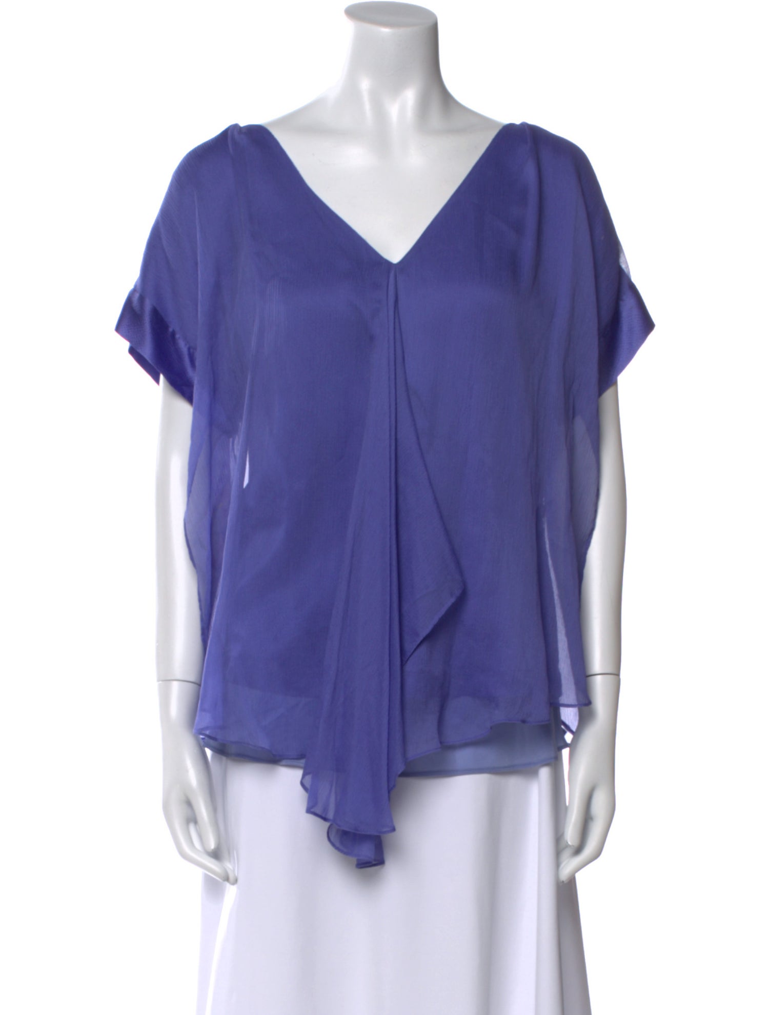 Diane von Furstenberg Silk V-Neck Blouse