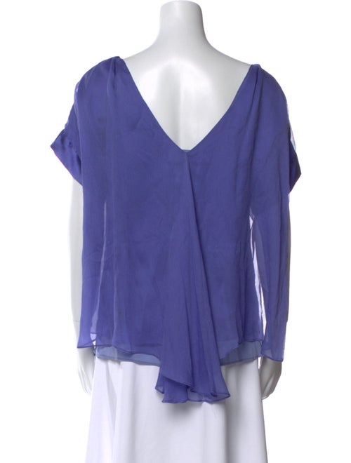 Diane von Furstenberg Silk V-Neck Blouse