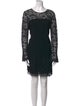 Diane von Furstenberg Lace Pattern Mini Dress