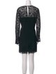 Diane von Furstenberg Lace Pattern Mini Dress