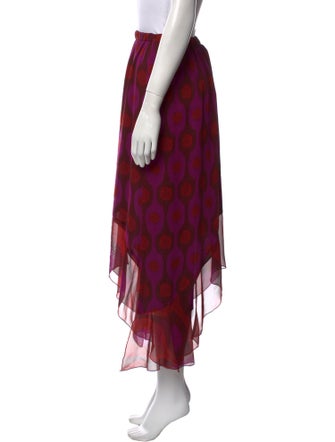Diane von Furstenberg Silk Midi Length Skirt