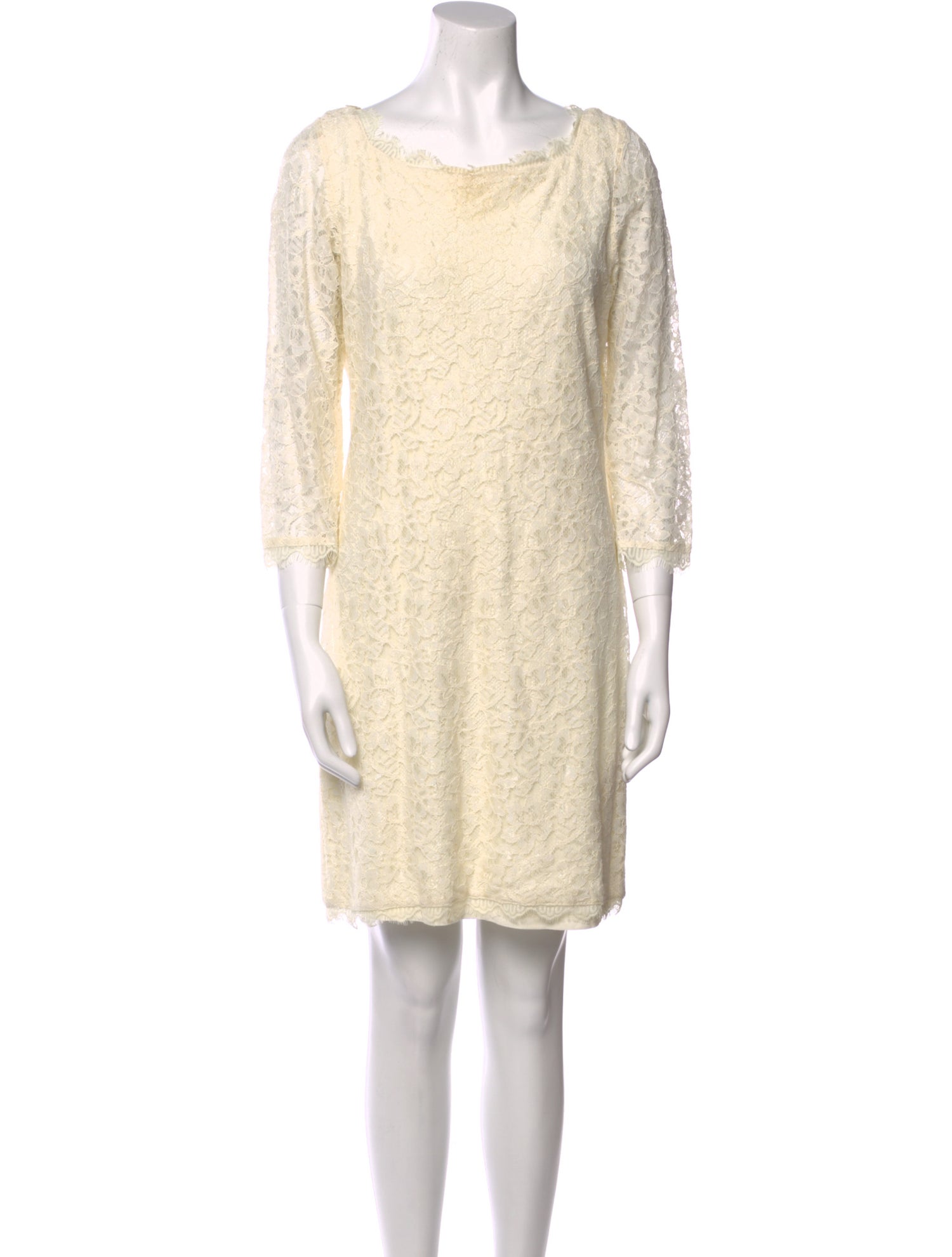 Diane von Furstenberg Scoop Neck Mini Dress