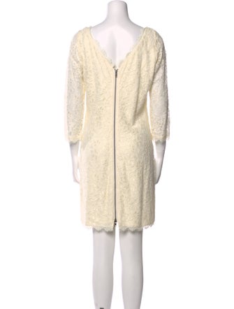 Diane von Furstenberg Scoop Neck Mini Dress