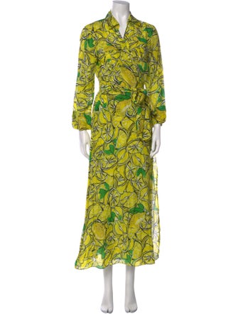 Diane von Furstenberg Printed Long Dress