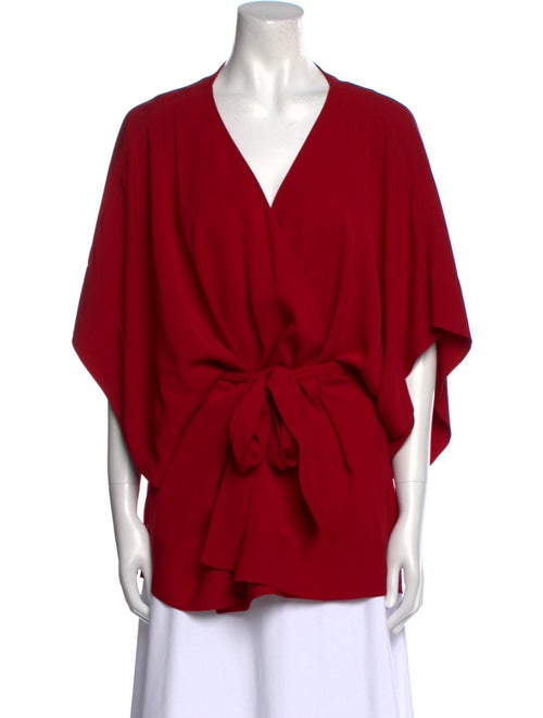 Diane von Furstenberg Silk V-Neck Blouse