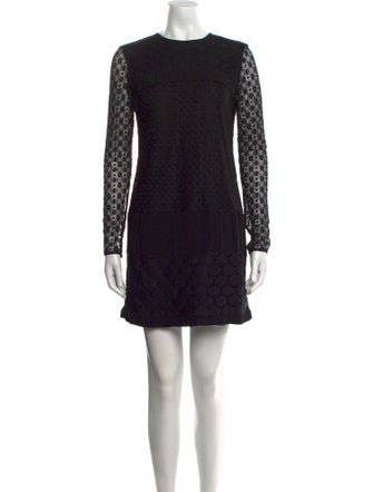 Diane von Furstenberg Crew Neck Mini Dress