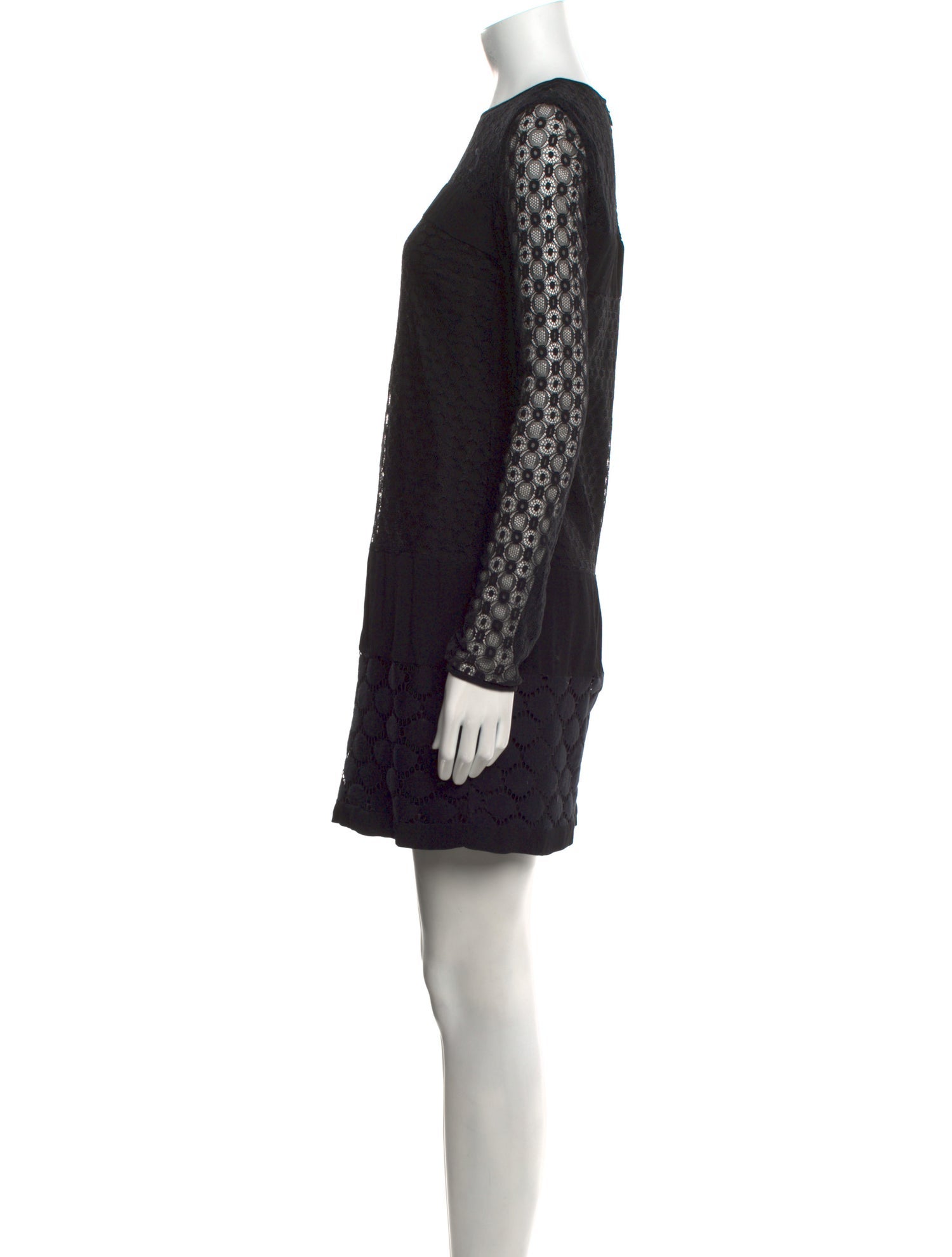 Diane von Furstenberg Crew Neck Mini Dress