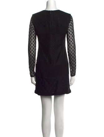 Diane von Furstenberg Crew Neck Mini Dress