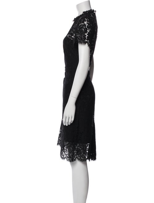 Diane von Furstenberg Lace Pattern Knee-Length Dress