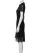 Diane von Furstenberg Lace Pattern Knee-Length Dress
