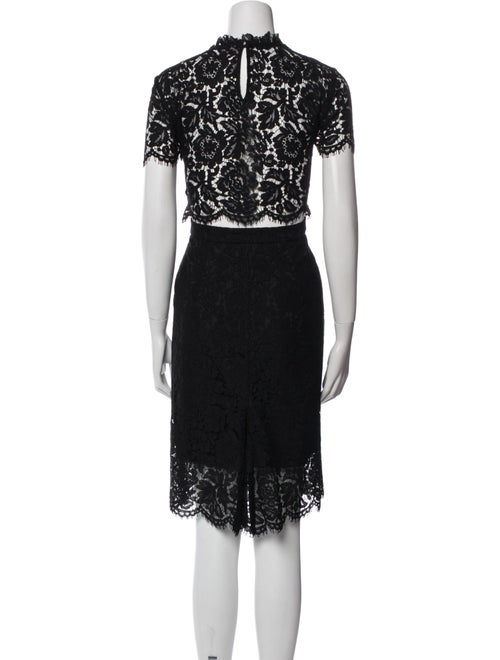 Diane von Furstenberg Lace Pattern Knee-Length Dress