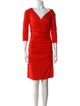 Diane von Furstenberg V-Neck Mini Dress